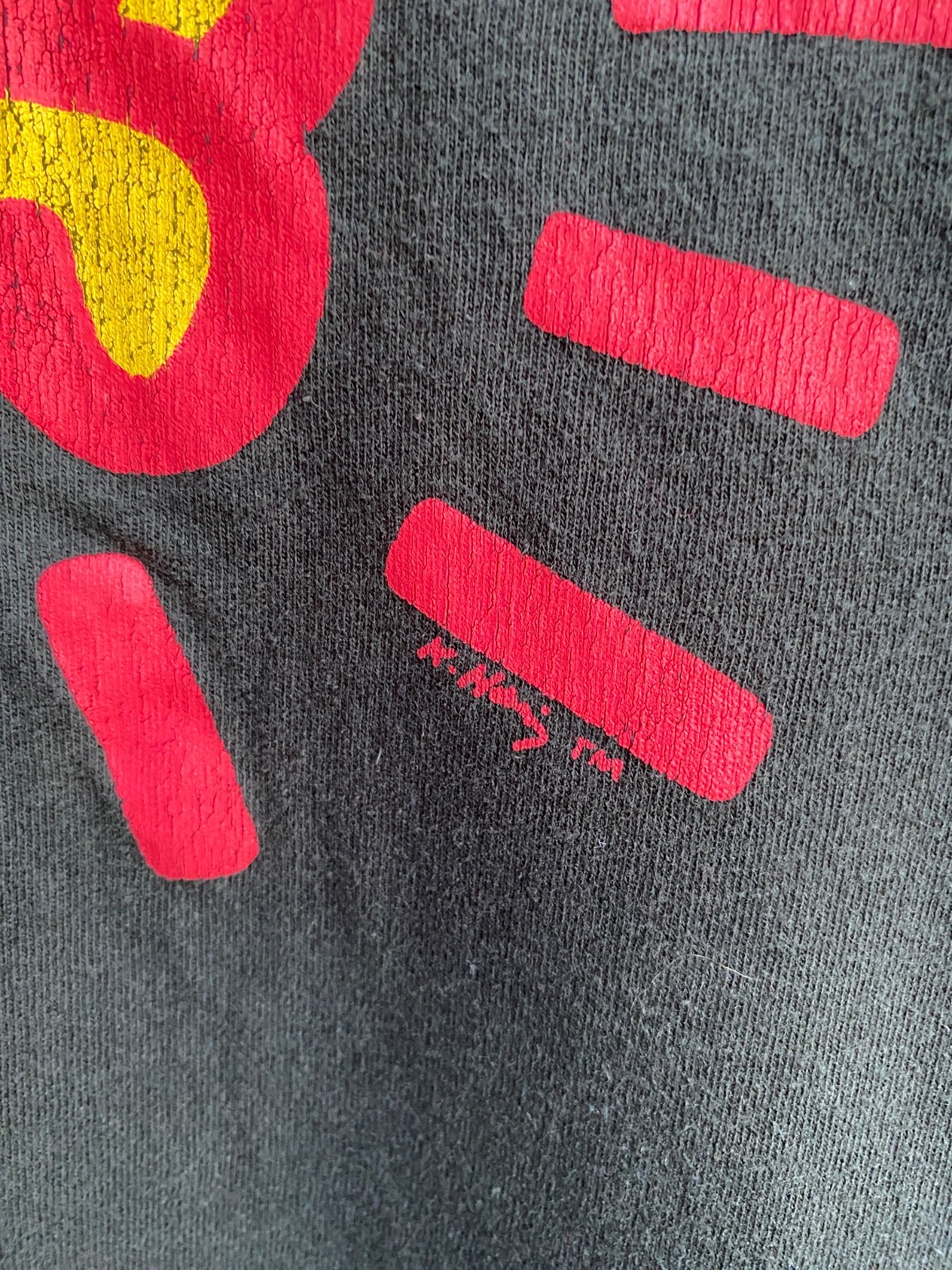 Vintage Keith Haring Barking Dog Radiant Baby Pop Shop Art Tee Shirt XL gallery