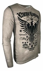 Xtreme Couture by Affliction Men’s Thermal Shirt INTENSITY Biker MMA