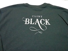 Clint Black ‘Put Yourself In My Shoes’ Black Country Music T Shirt Size Small