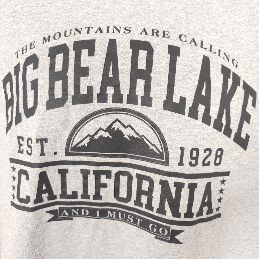 Big Bear Lake T Shirt Mens Size XL Gray The Mountains Are Calling Travel Tee gallery