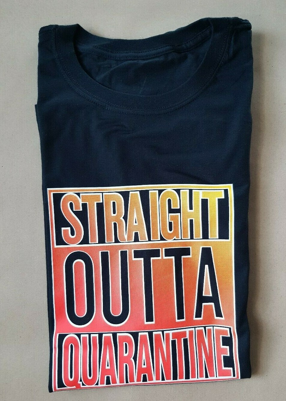 Straight Outta Quarantine Social Distancing Pandemic Graphic T-Shirts Large New gallery
