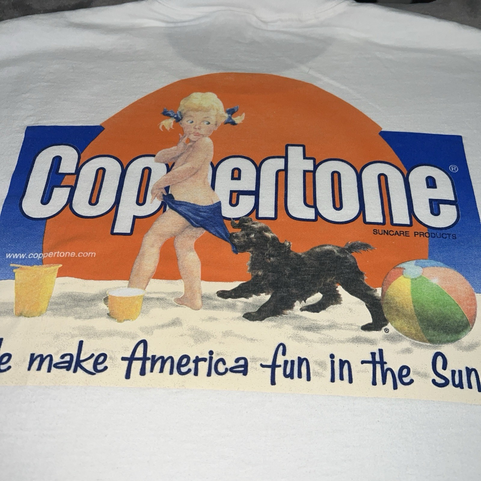Vintage Fruit of The Loom Coppertone Men’s Size XL T-Shirt Short Sleeve