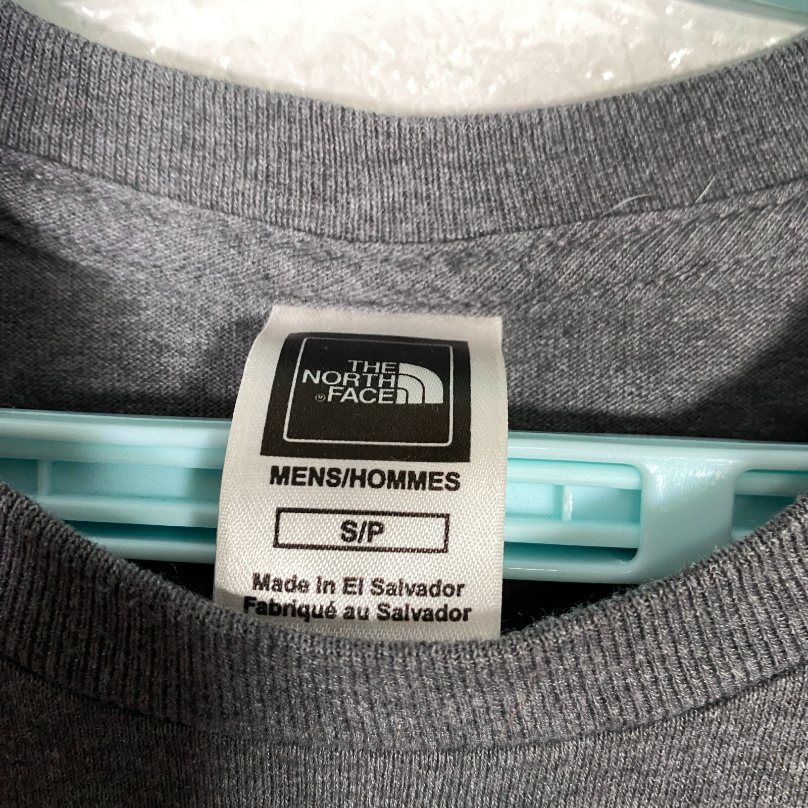 The North Face Shirt Mens Small Gray Red Short Sleeve Spellout Outdoor Hiking gallery