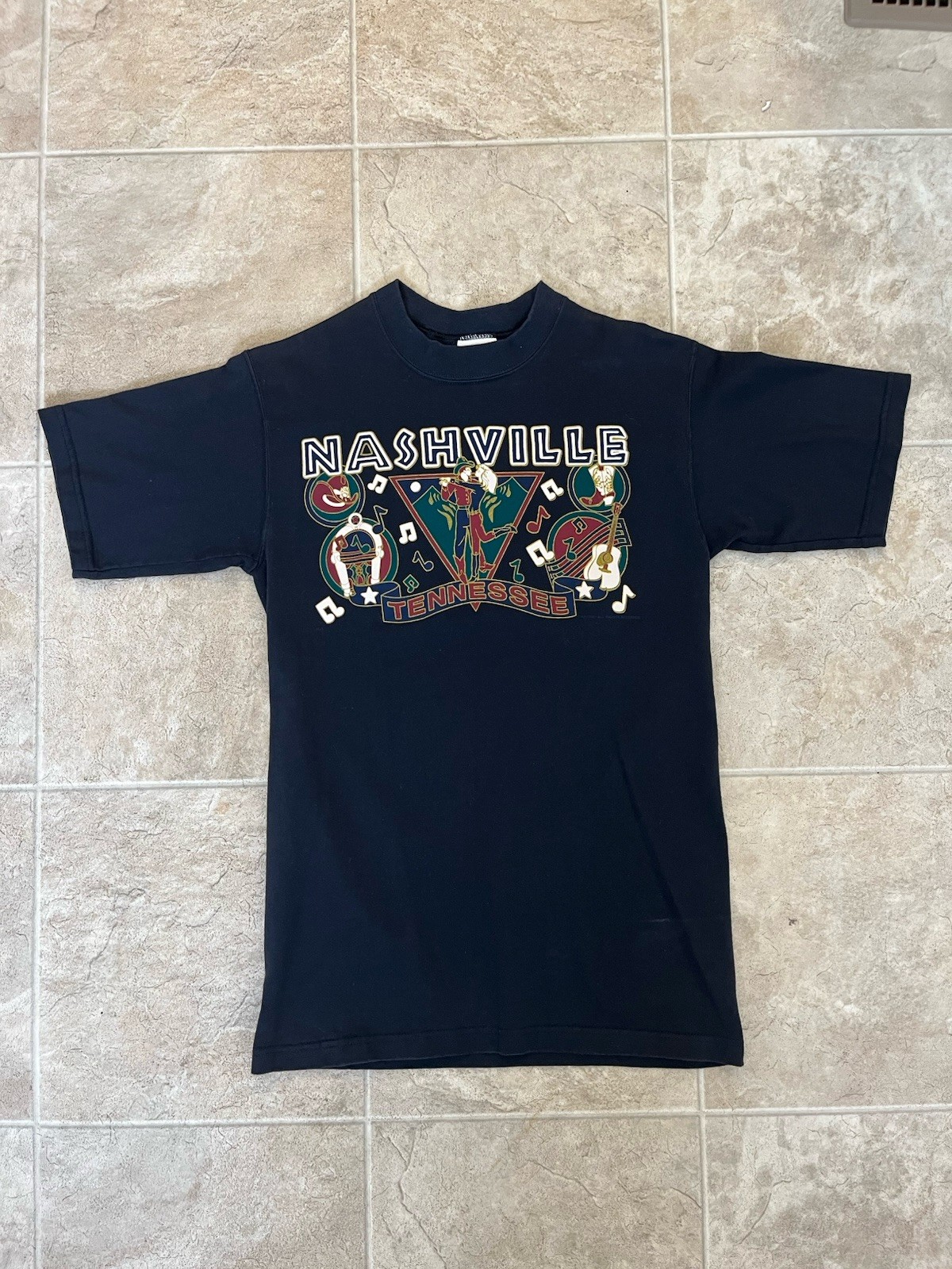 Vintage 90s Premier Sportswear Nashville Tennessee Country Music T Shirt Size Sm