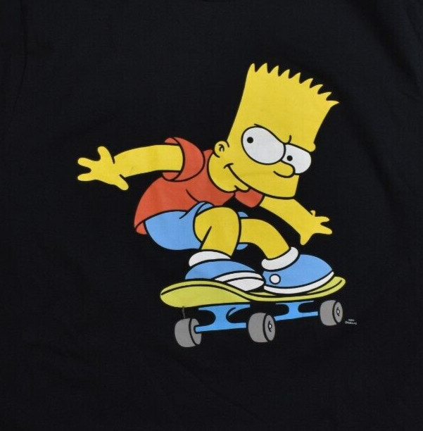 The Simpsons Mens Bart Simpson Skateboarding Funny Cartoon Shirt New M, L, XL gallery