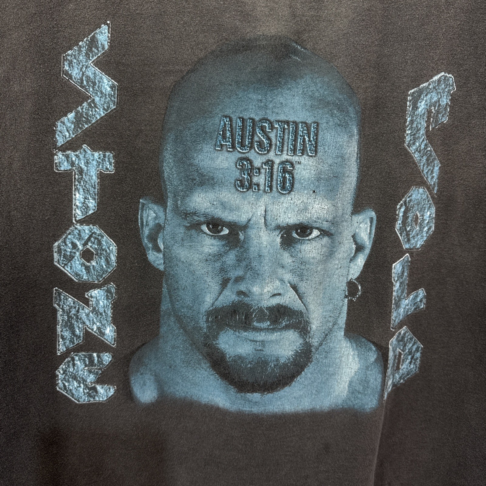 Vintage Stone Cold Steve Austin T Shirt Men Size XXL Black WWF 1998 Austin 3:16