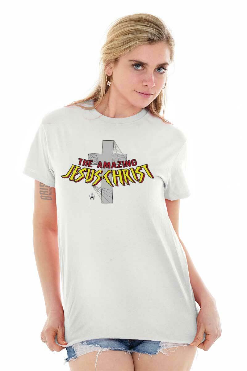 Amazing Jesus Christ Christian Religious Adult Short Sleeve Crewneck Tee gallery