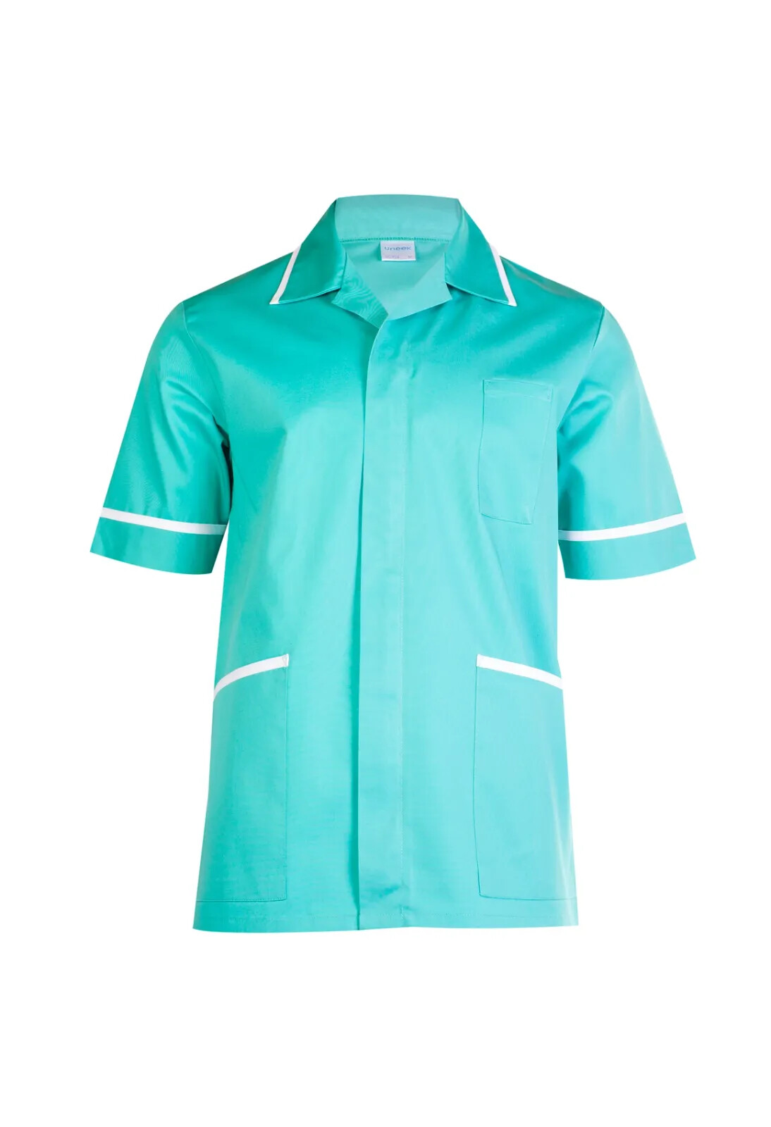 Mens Premium Tunic Uneek Healthcare Hospital Nurse Salon Spa Barbers Plain UC924 gallery