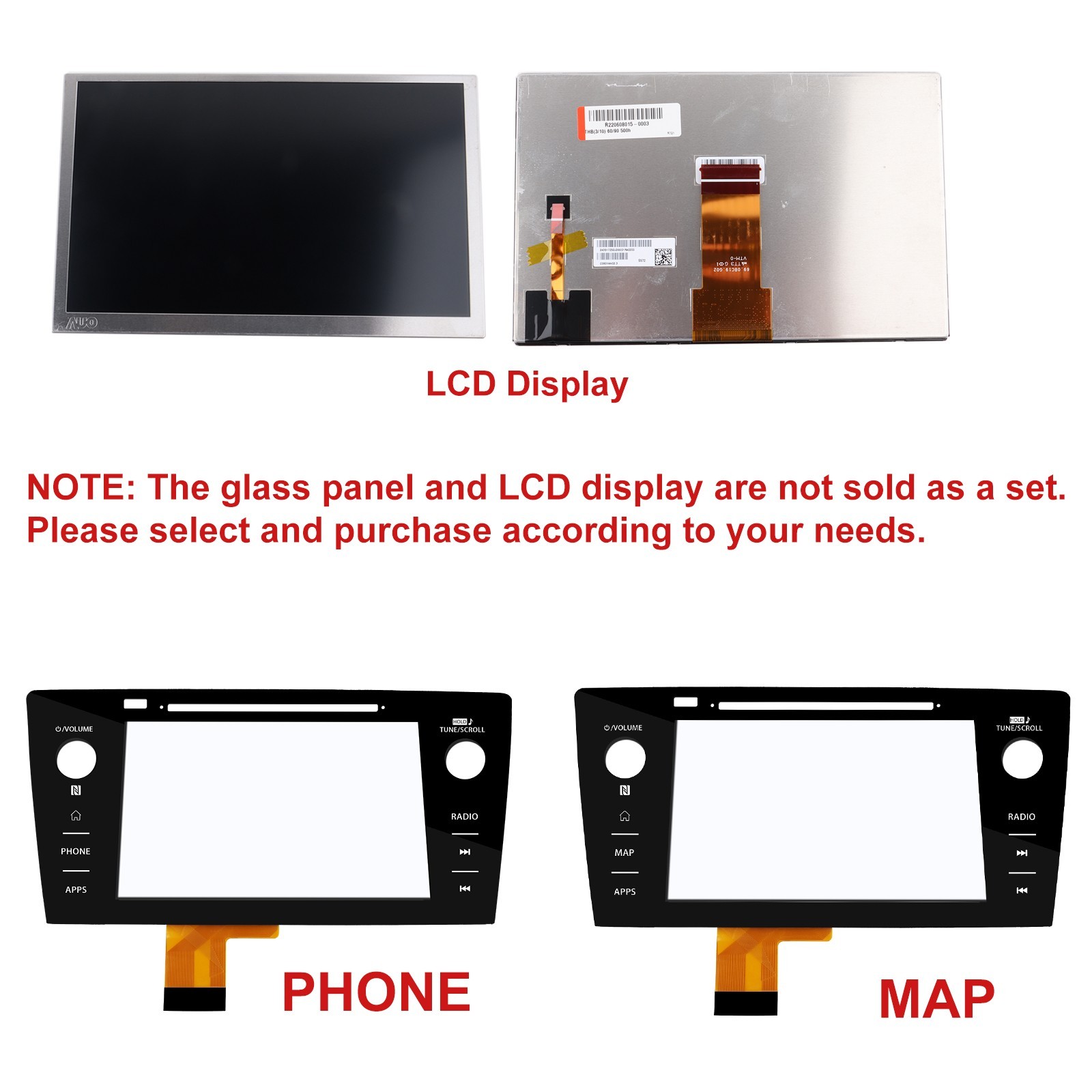FOR Subaru Legacy Outback Radio Replacement Touch Screen Digitizer 2018 2019 US