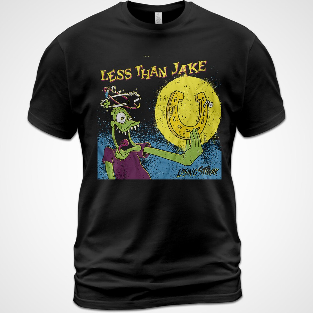 Cotton T-Shirt Less Than Jake Losing Streak Album Tee Roger Lima Matt Yonker