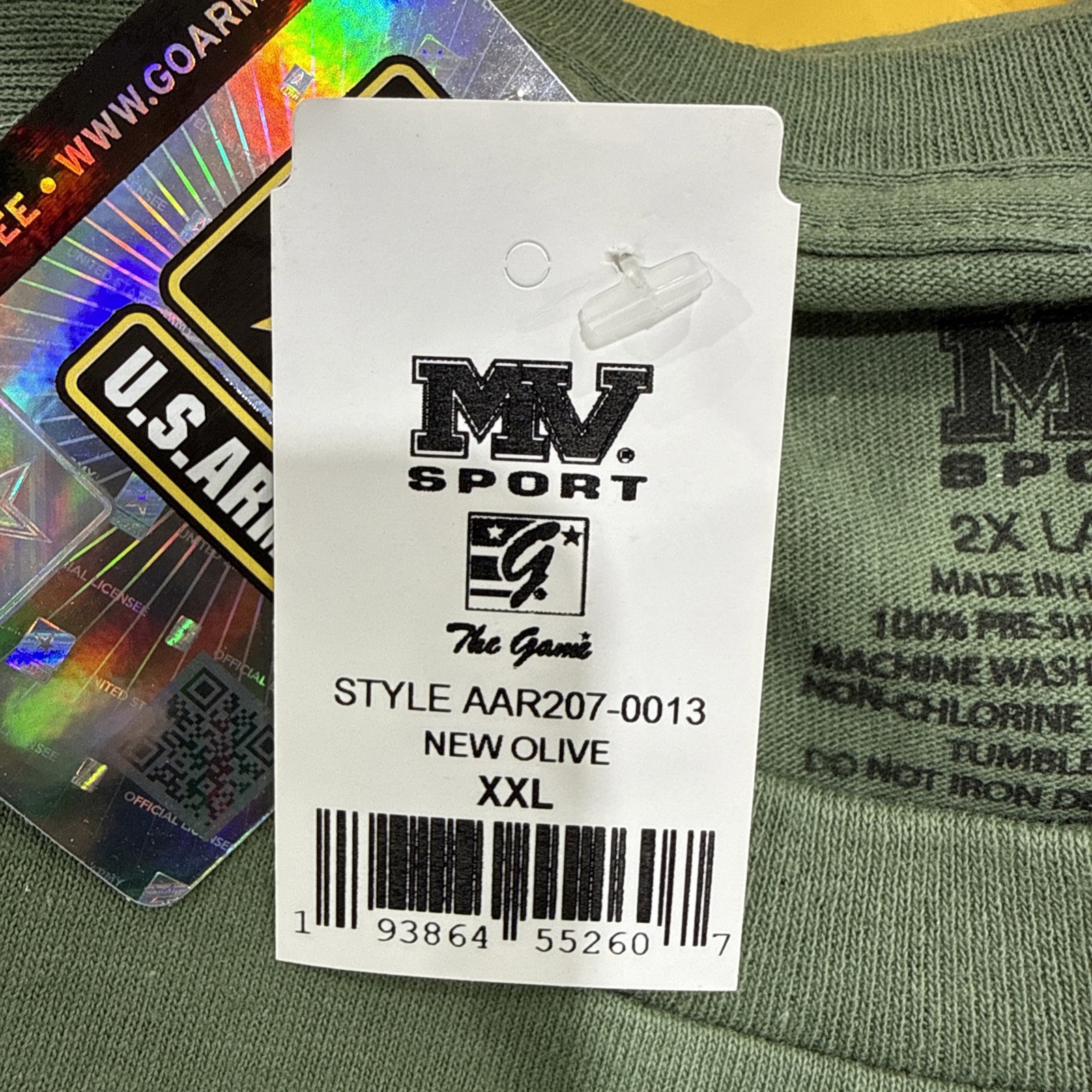 “United States Army Ft Bliss, TX 1775” Double Sided Green T Shirt - Sz XXL - NWT gallery