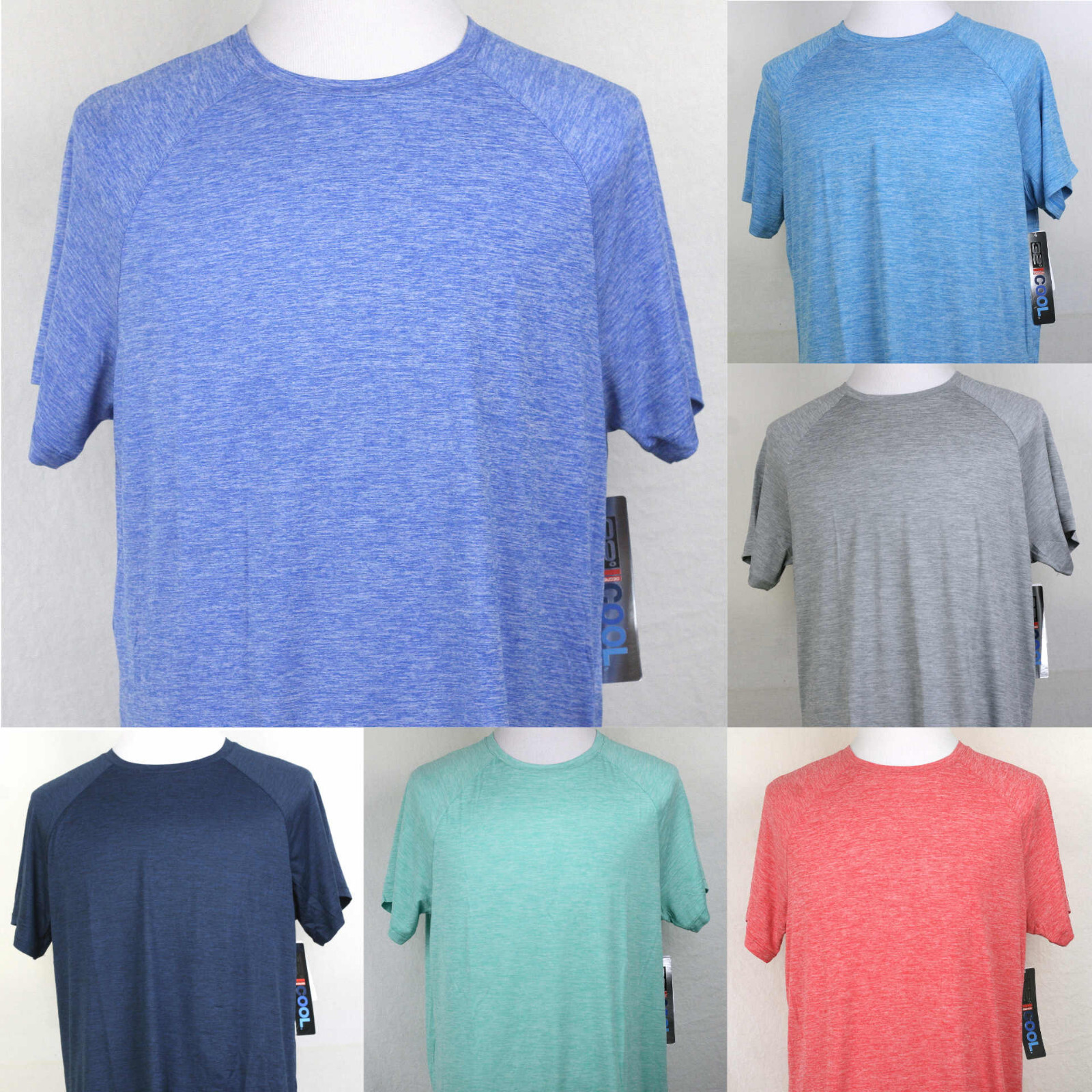 32 Degrees Cool Active T-Shirt Crew Neck Short Reglan Sleeve DYE Colors gallery