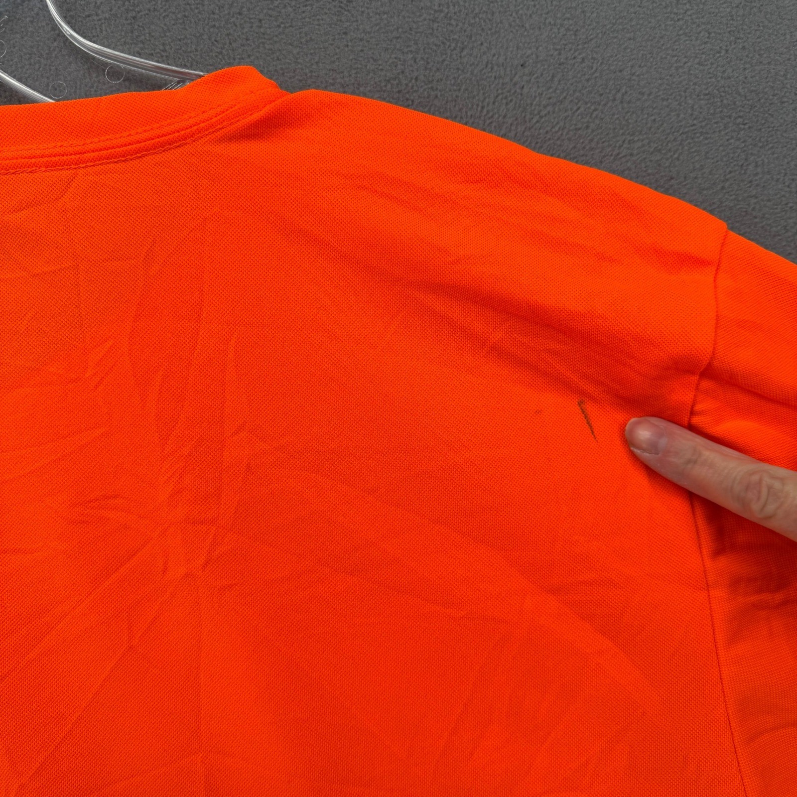 Genuine Dickies Mens XLT Safety Orange Pocket T-Shirt Performance Workwear gallery