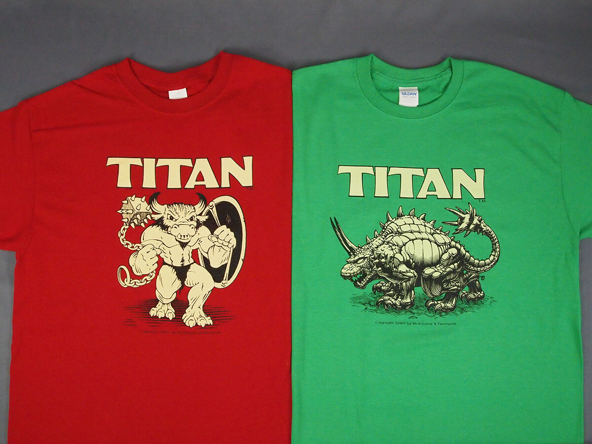 TITAN T-Shirts - Dave Trampier Gorgonstar Fantasy Wargame - Minotaur or Behemoth gallery