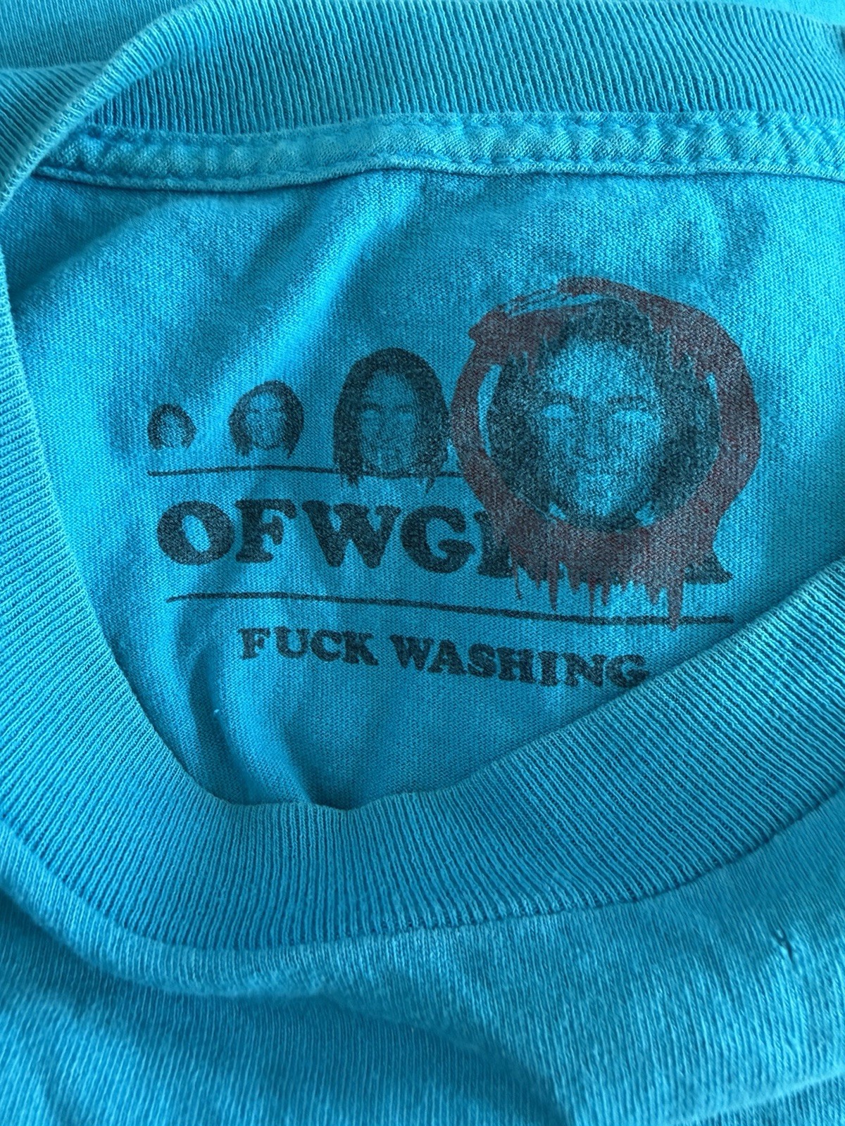 OFGWKTA Golf Wang OG Tyler USA Camp Flog Gnaw Tron Cat RARE CFG Sz XL BLUE gallery