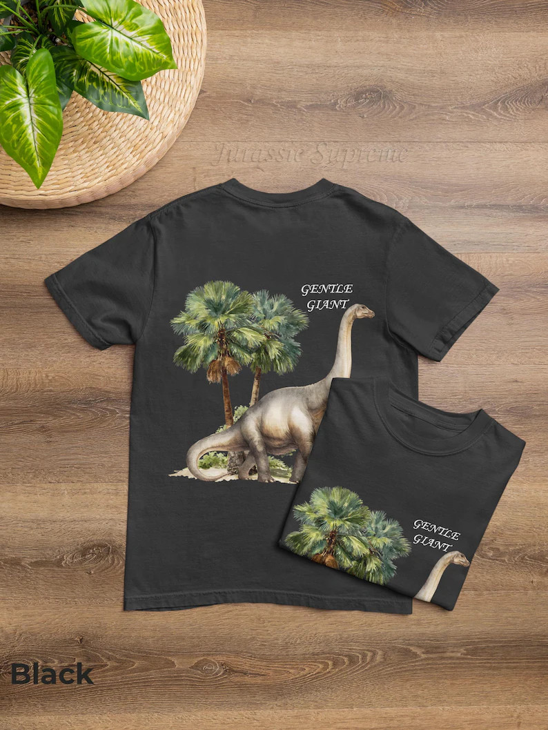 Brachiosaurus Gentle Giant Comfort Tee Dinosaur Shirt Men Women gallery