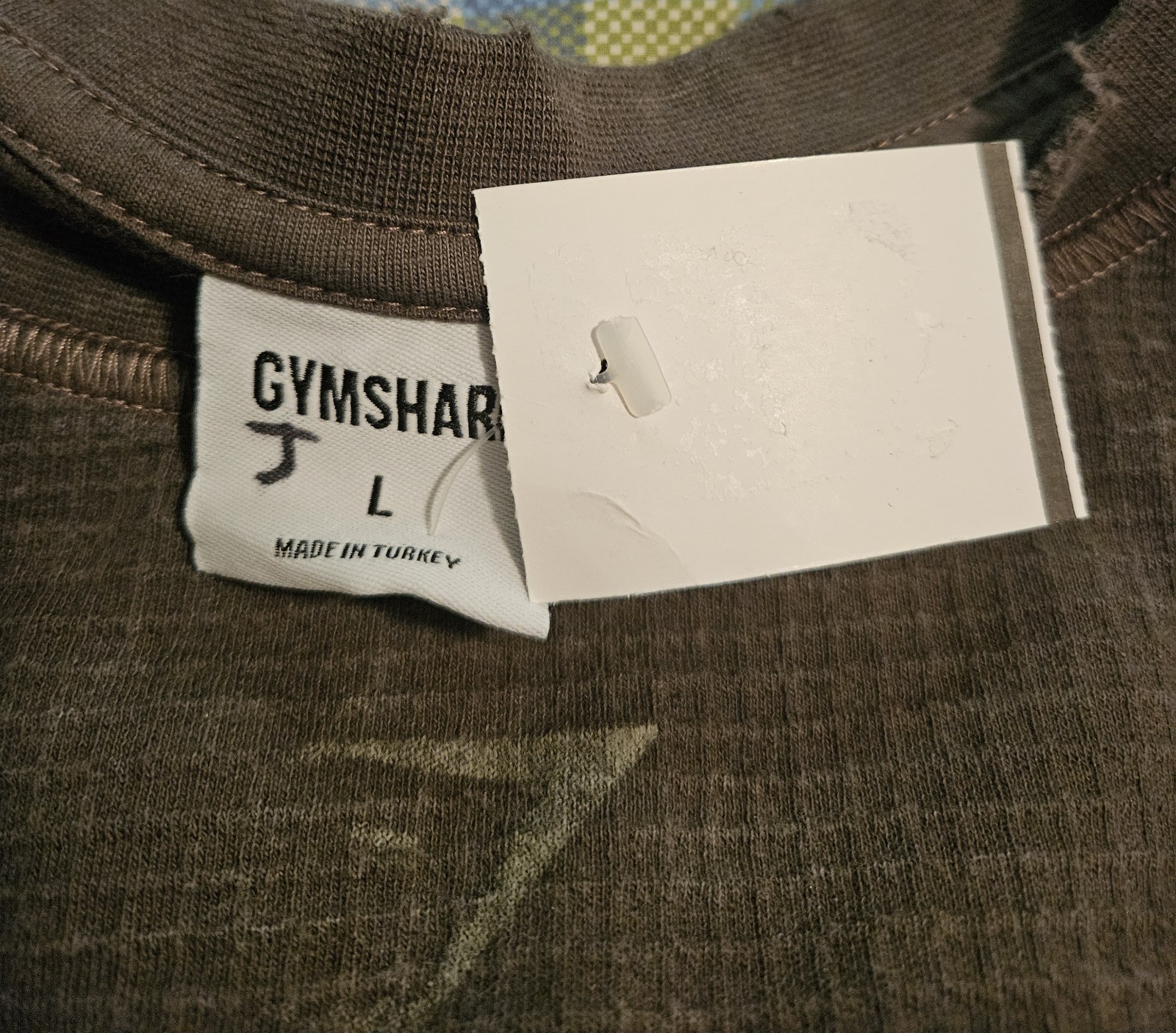 Gymshark x Saalt Studios Mens Strength Green Boxy Fit Long Cropped T-Shirt Large gallery
