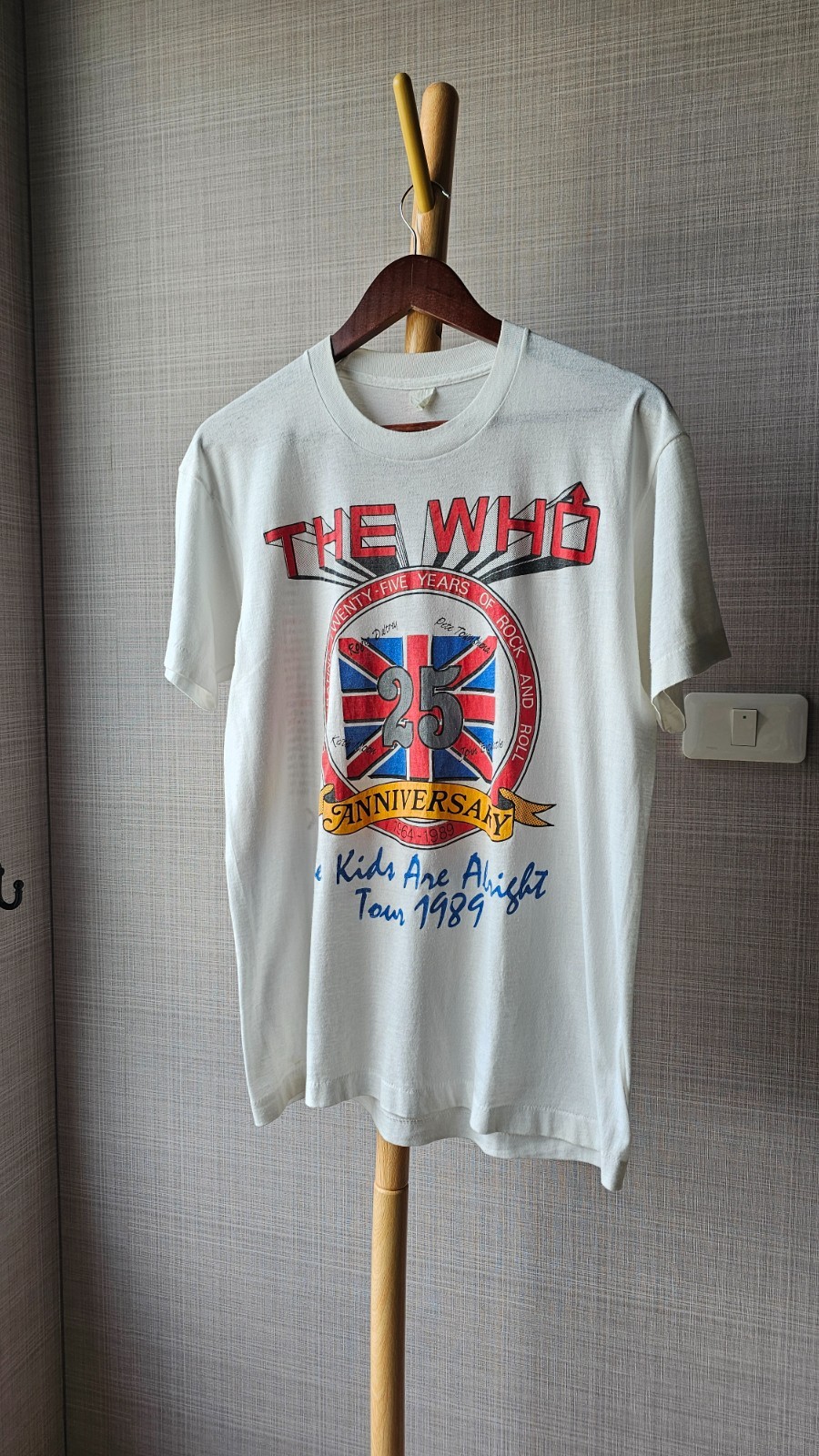 Vintage 1989 The Who 25th Anniversary Tour T Shirt Single Stitch Screen Stars L gallery