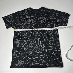 Game of Thrones Dark Gray Map Graphic Crew Neck T-Shirt Mens Sz Medium EUC