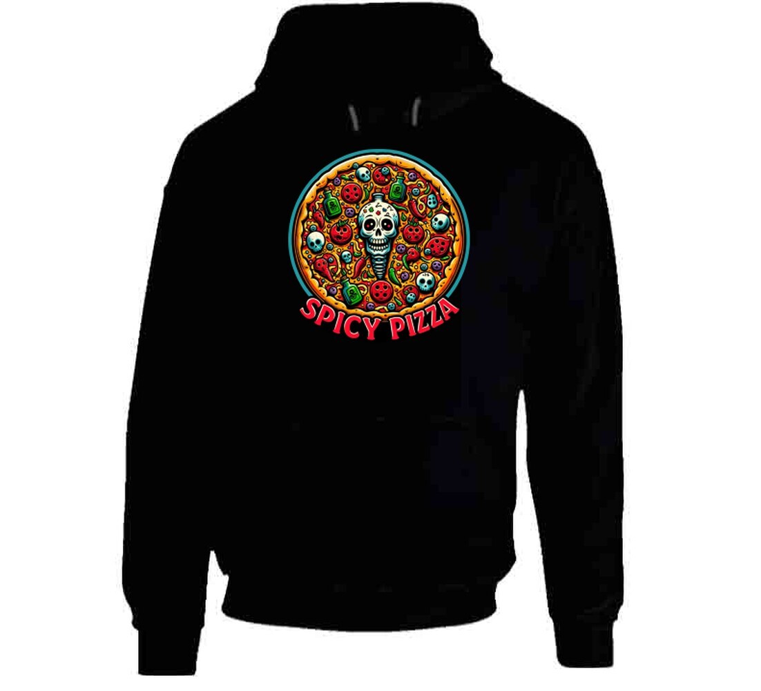 Spicy Pizza Funny Food Logo T Shirt gallery