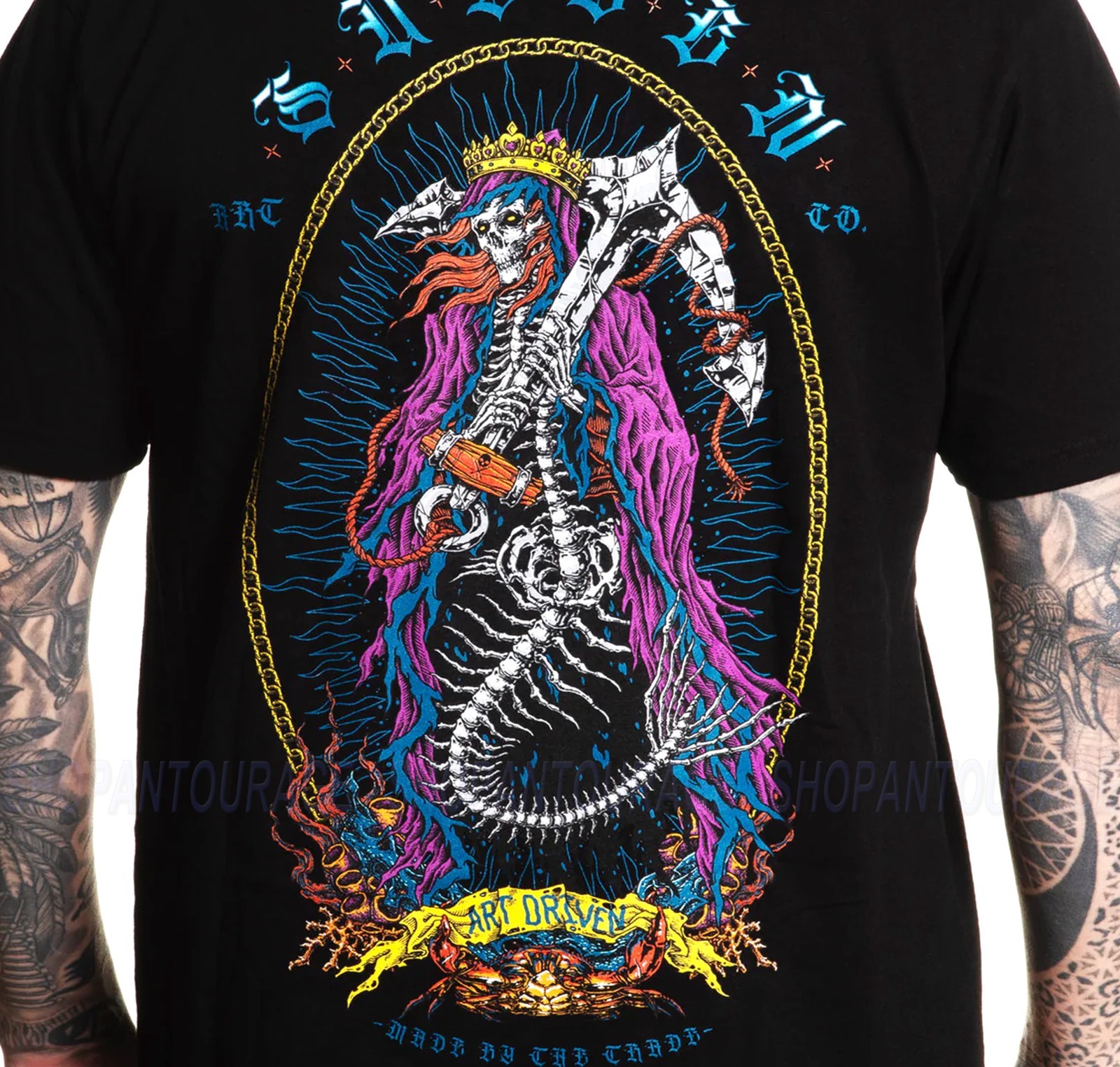 Sullen Art Collective Mermaid Premium Fit SCM7127 Short Sleeve T-shirt For Men gallery