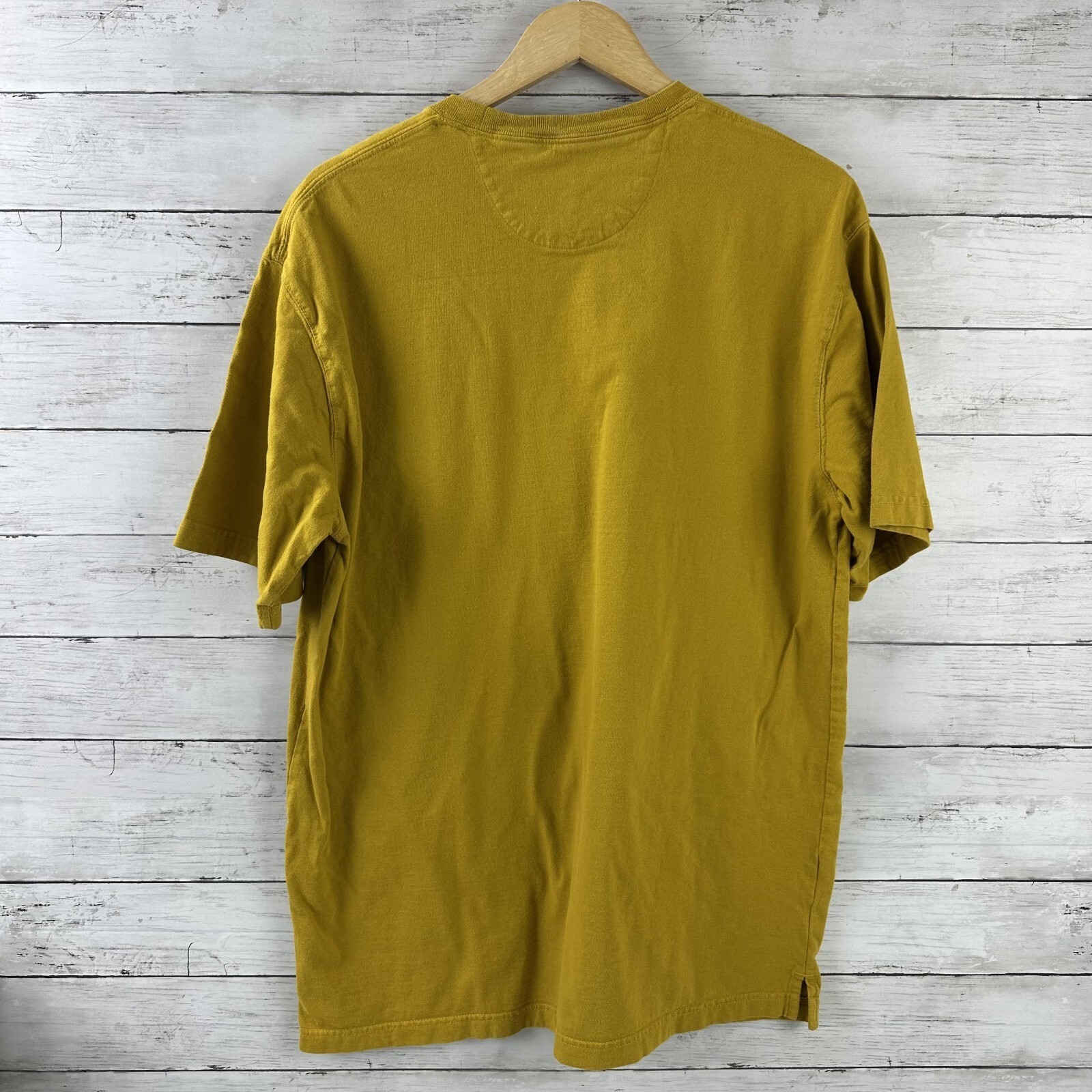 Duluth Trading Co Shirt Mens Medium Mustard Yellow Longtail T Gears Tee Outdoors gallery