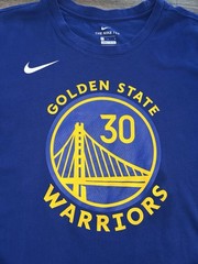 Nike Stephen Curry Men’s Large NBA Golden State Warriors Dri-FIT Shirt Tee Blue