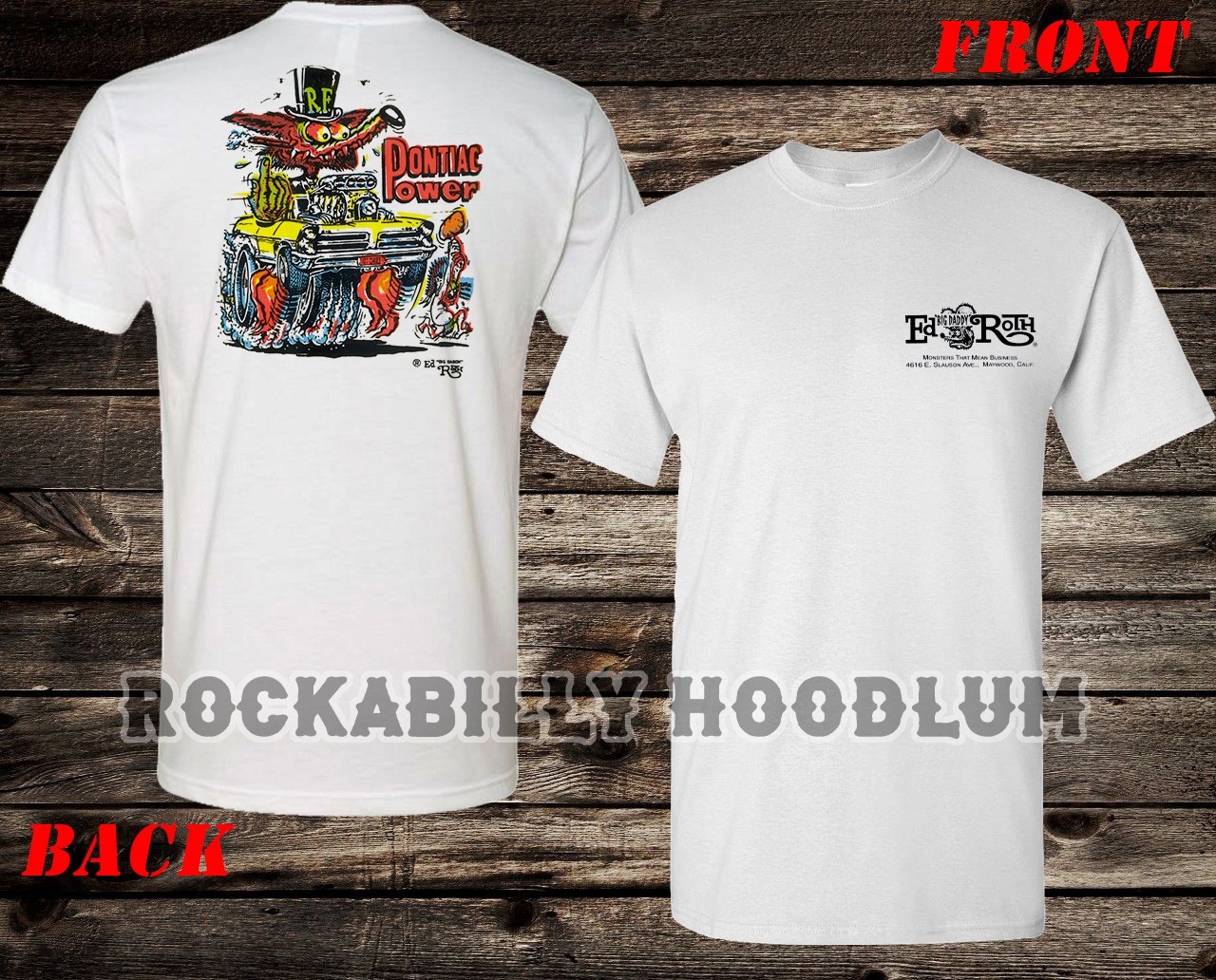 Retro Hot Rod Tee T Shirt Ed Big Daddy Roth Studios 60's Monster Pontiac Power gallery