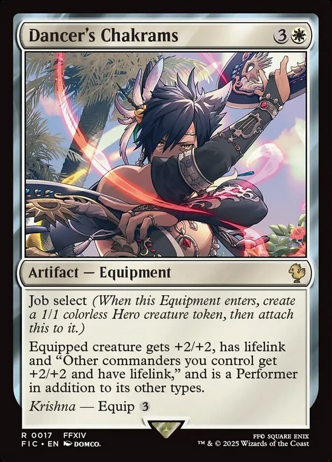 Dancer’s Chakrams 17 R Normal FIC MTG NM