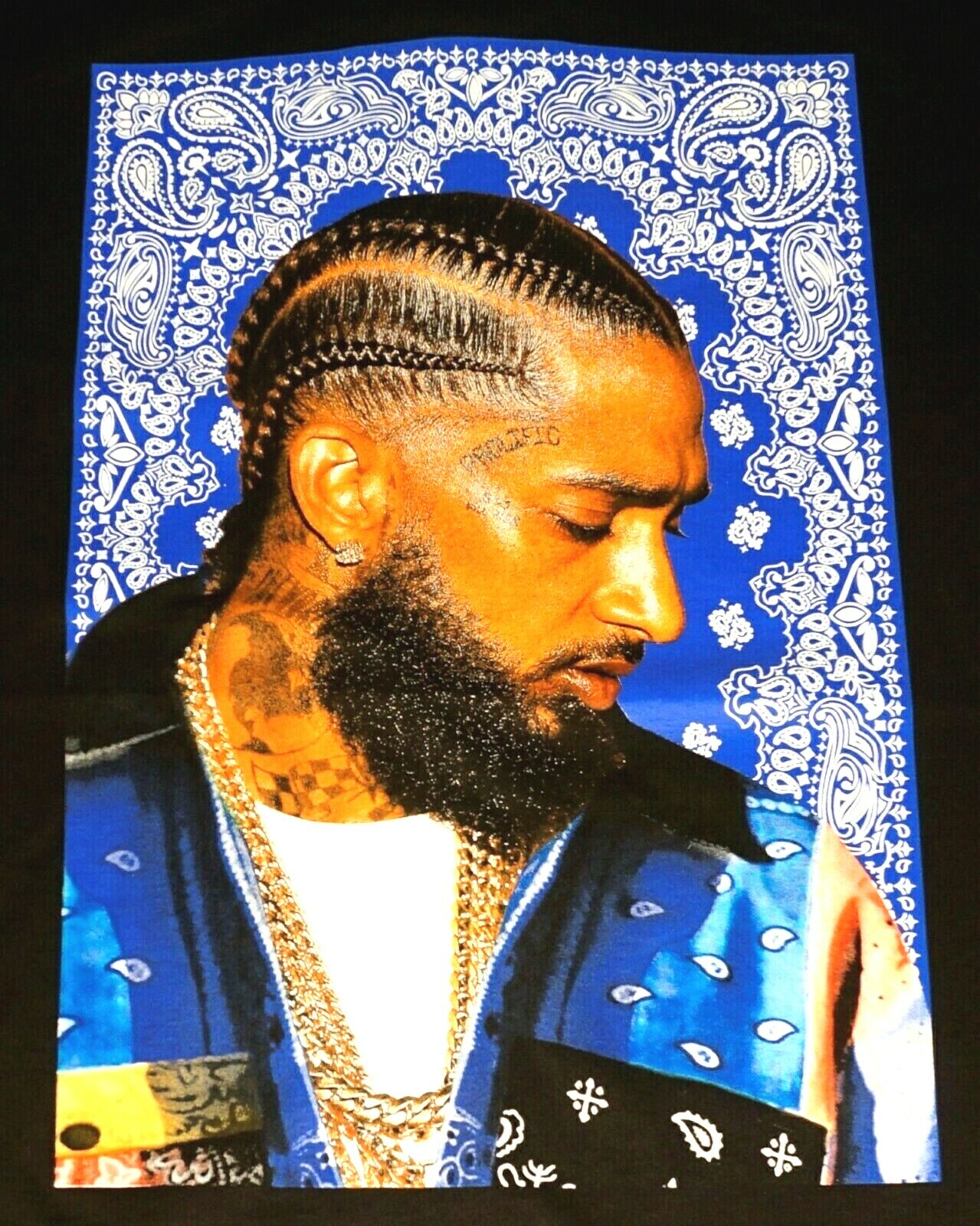 NIPSEY HUSSLE T-shirt Crenshaw Urban Hip Hop Rap HU$$LE Men's Tee New gallery