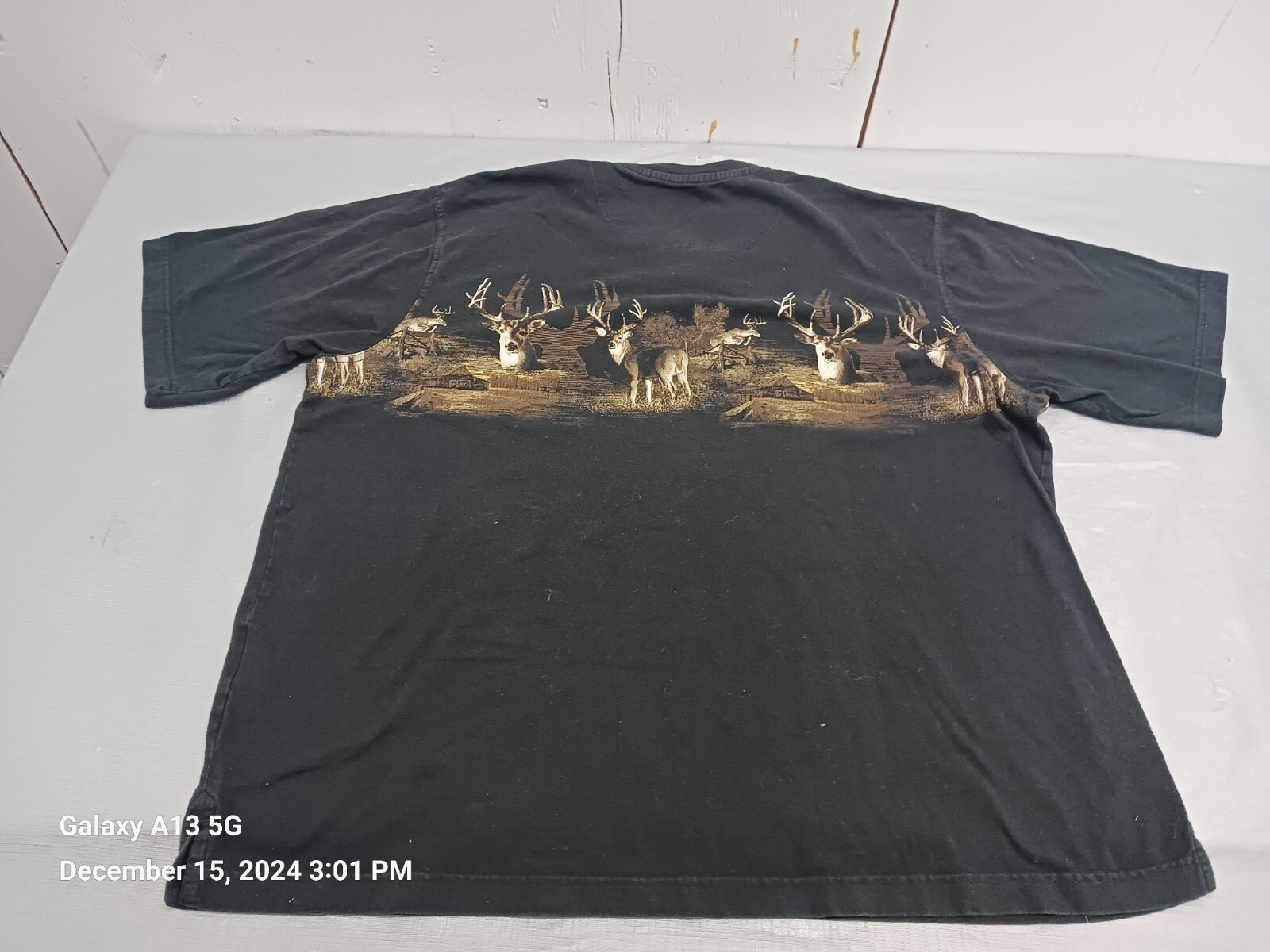 Red head Vintage Style Wild Life Deer T-shirt 2 Sided Print Size 2XL gallery