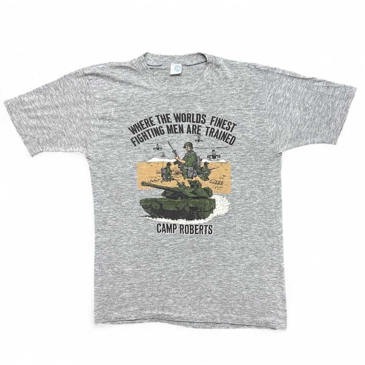 Vintage Army Shirt Mens Large 70s 80s Vietnam Military Camp Robert Single Stitch gallery