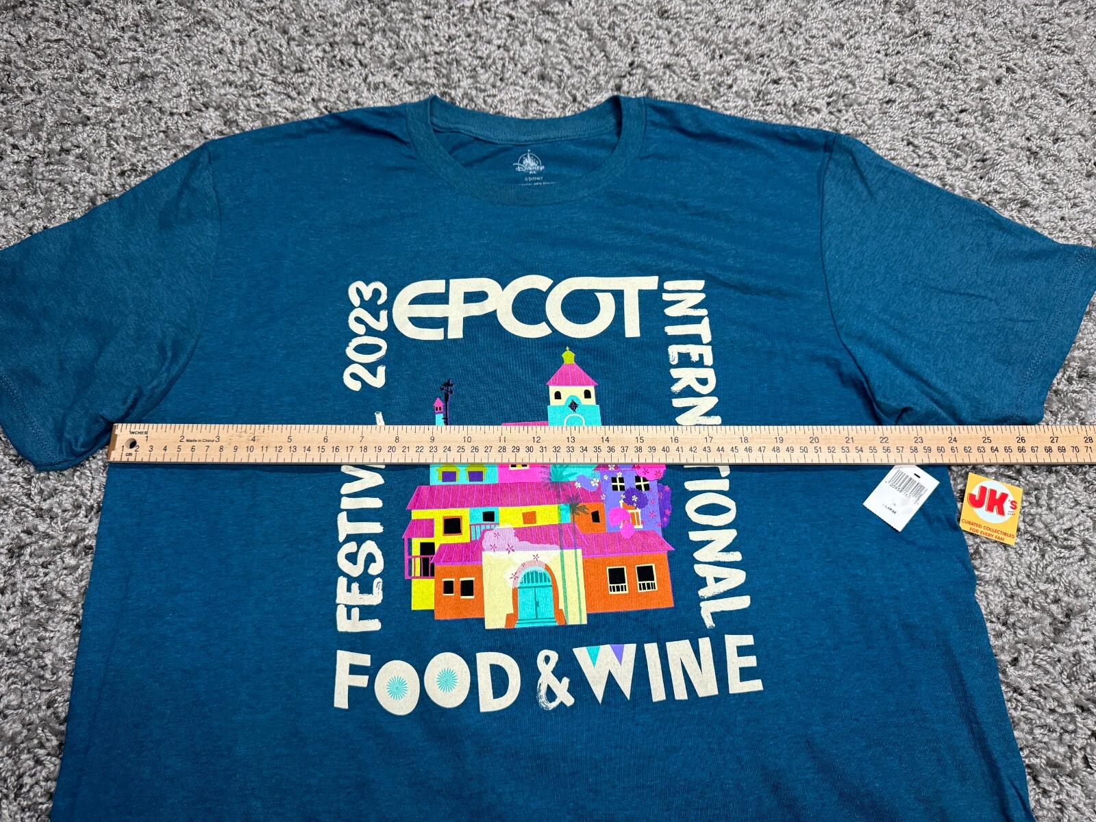 NEW Disney Parks Shirt Adult XL Blue Epcot Food And Wine Festival Encanto Casa gallery