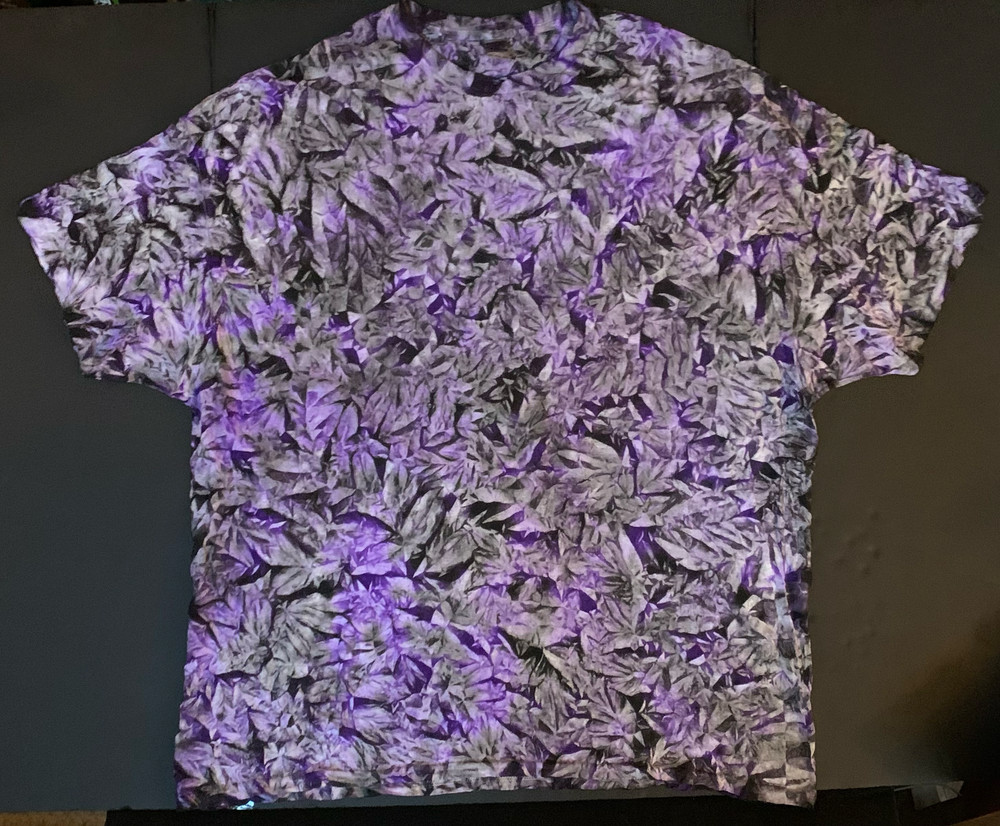 *New* 3XL & 4XL Handmade Tie Dye, Grape Licorice, Crew or V-Neck