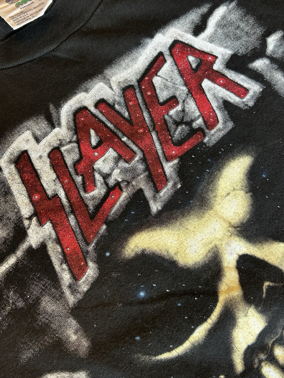 Slayer original vintage Live Intrusion T-shirt XL Winterland Thrash Metal