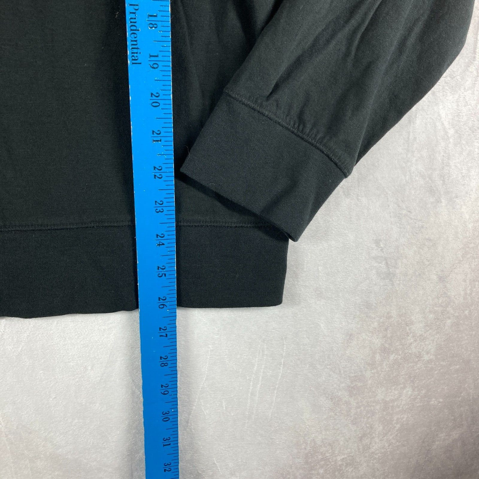 Polo Ralph Lauren Mens Large Black 1/4 Zip Pullover Shirt Gray Pony gallery