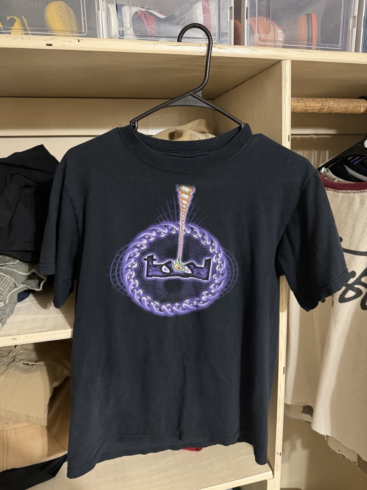 Vintage y2k Flaming eye Lateralus Alex Grey Tool band t-shirt Sz Medium gallery