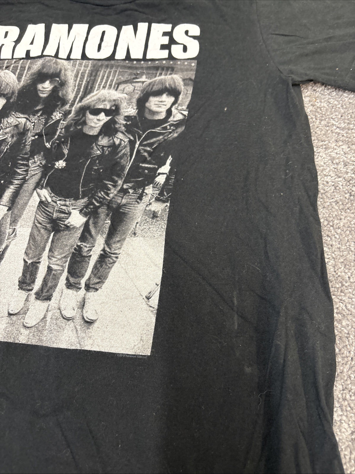 RAMONES, RAMONES 1-2-3-4 CLOTHING CO. Size M SHORT SLEEVE TEE SHIRT, EUC gallery