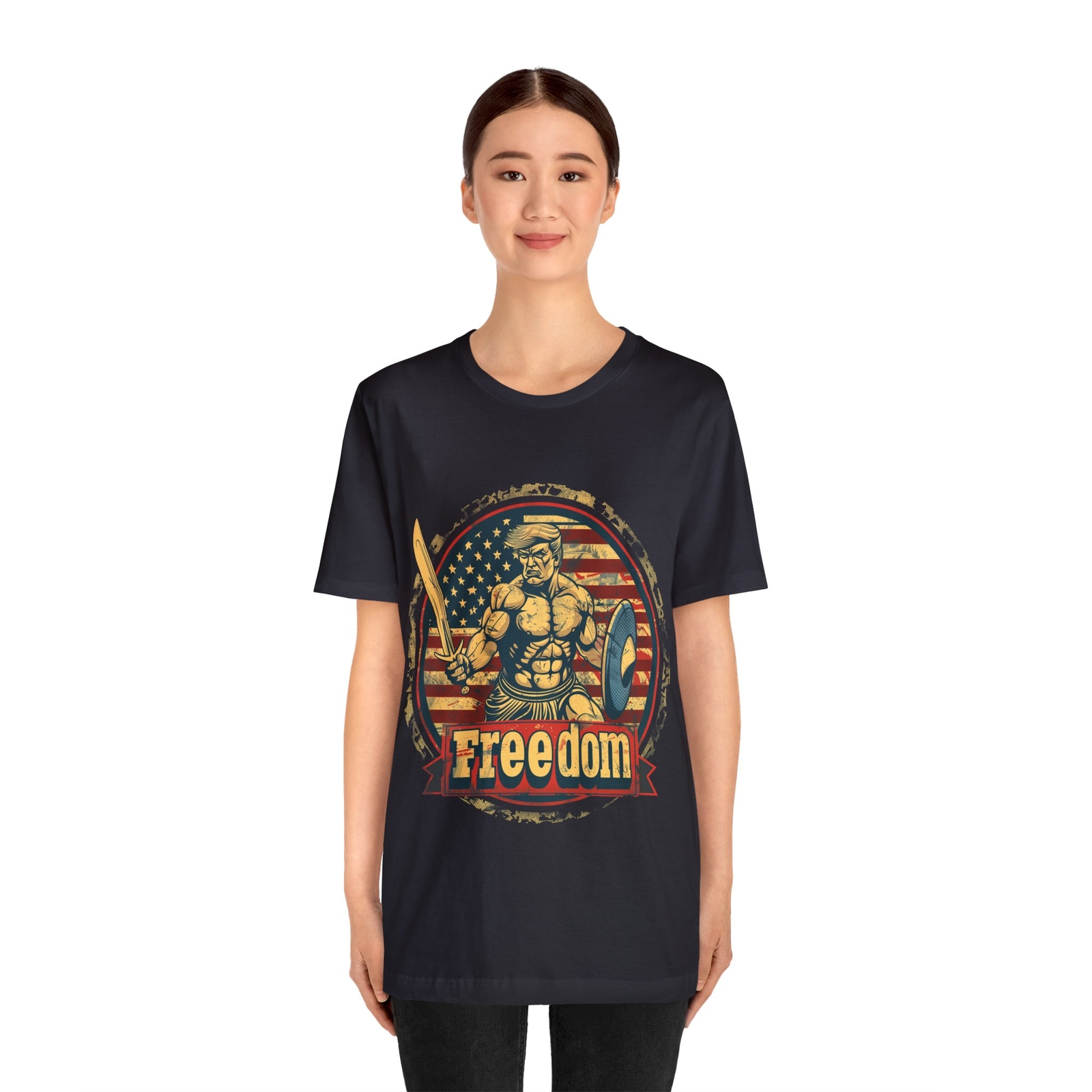 American Gladiator Trump Badge Two Unisex Jersey Short Sleeve Tee