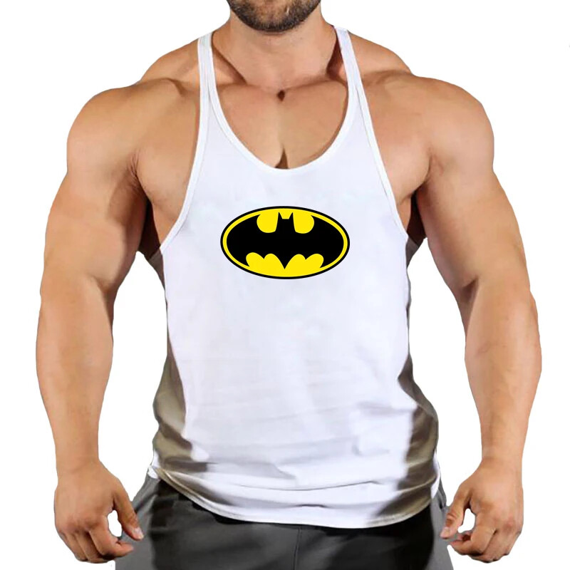 Men's Batman Cotton Sleeveless Tees Gym Muscle Bodybuilding Workout Tank Tops gallery