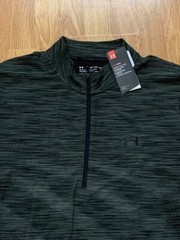 Under Armour Sweater Mens 2XL Fitted Gray Lightweight Quarter Zip Training