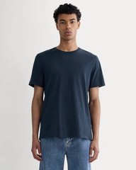 EVERLANE Men’s The Uniform Essential Organic Crew Tee M Deep Navy Cotton NEW B38
