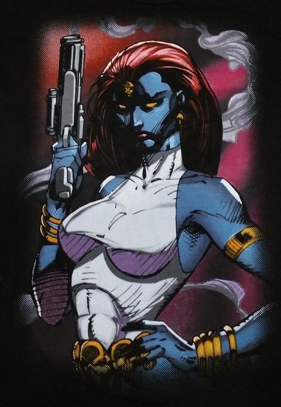 New Marvel Mystique Smoking Gun Mens T-Shirt XS S M L XL 2XL 3XL X-Men Black gallery