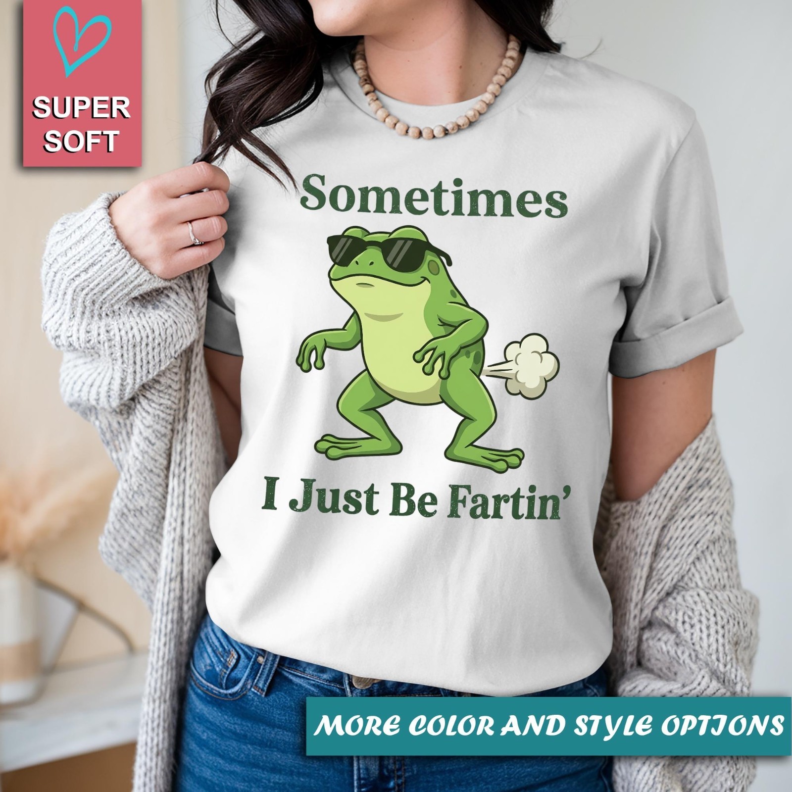 Sometimes I Just Be Fartin Frog Shirt, Funny Frog Farting T-shirt gallery