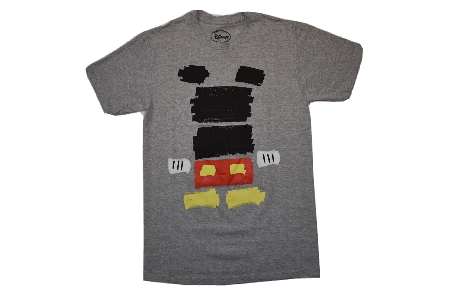 Disney Mickey Mouse Men's Abstract Painted Mickey Gray Shirt New 2XL gallery
