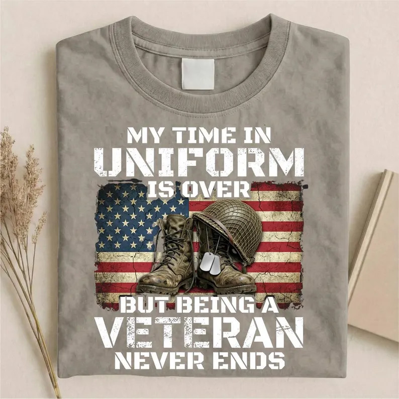 My Time In Uniform Veteran Comfort Tee gallery