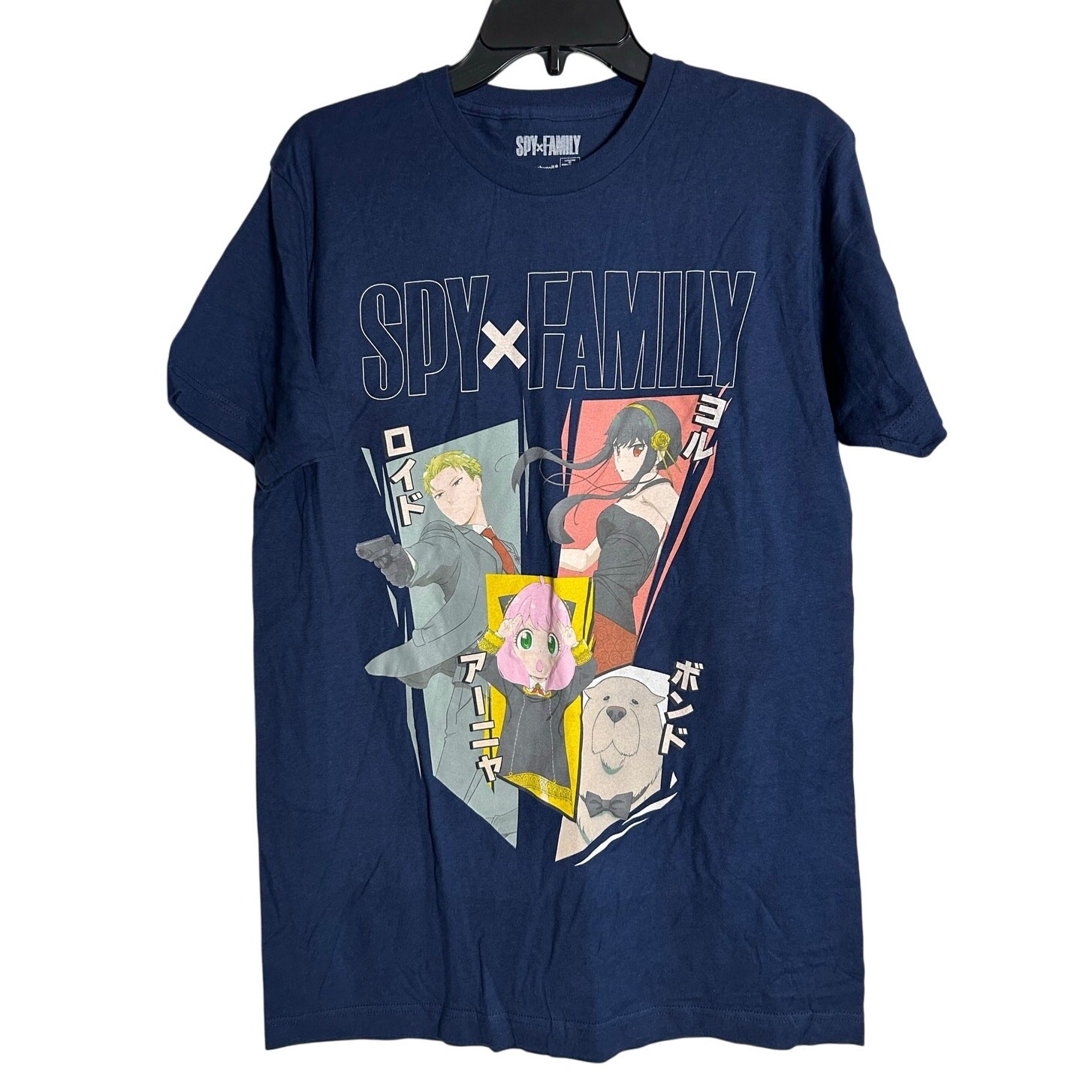 SPYxFAMILY Crunchyroll New Anime Navy SS Graphic Tee Size M gallery