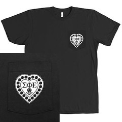 Sigma Phi Epsilon Fraternity Bella + Canvas POCKET Shirt Sig Ep Heart NEW