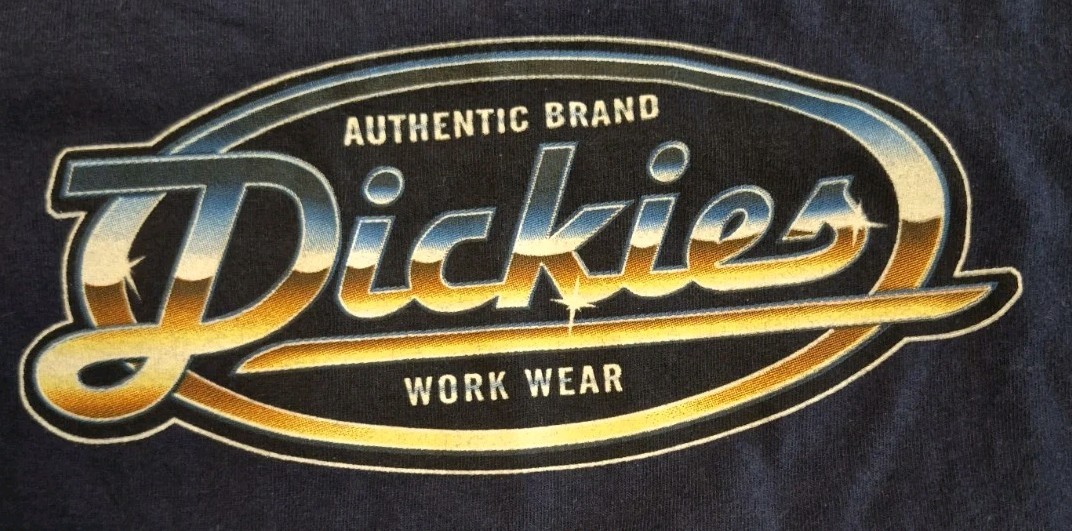 Dickies Workwear Logo Men's Large T-Shirt Navy Blue gallery