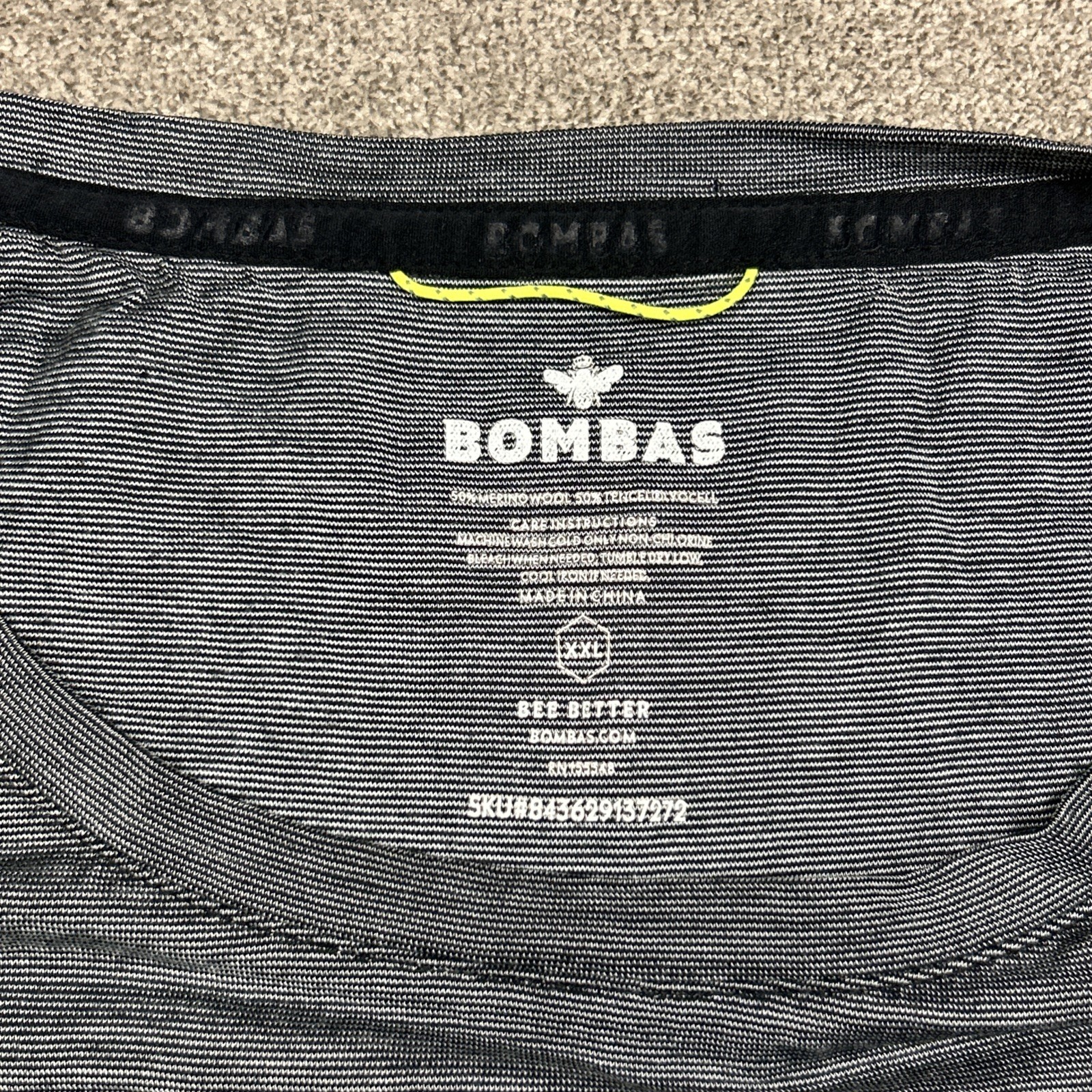 Bombas Merino Wool Blend Long Sleeve Shirt Mens 2XL Base Layer Blue gallery